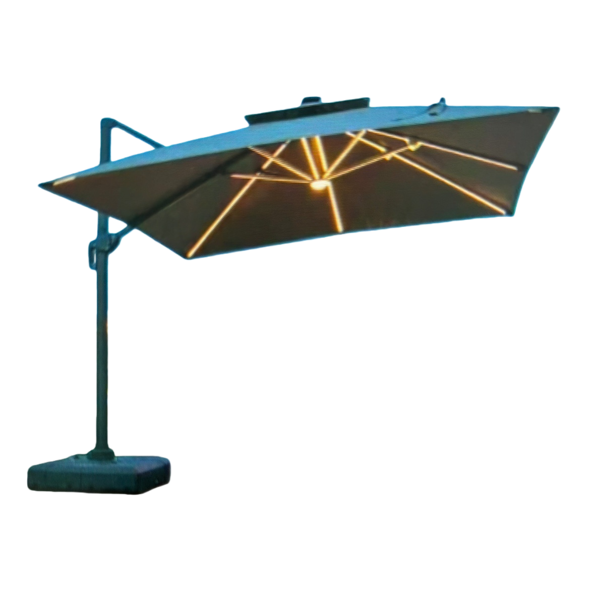 The outdoor sun umbrella is thickened, providing sun protection and UV protection. It is portable and foldable for courtyards and balconies Item Picture