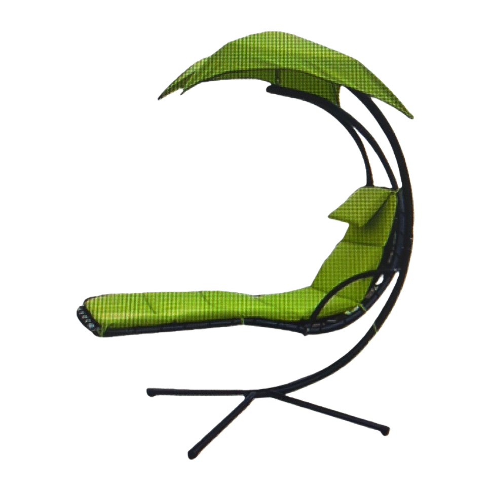 The green hanging chair is a comfortable and comfortable indoor and outdoor load-bearing seat with no accessories Item Picture