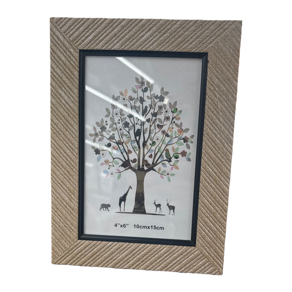 Simple Nordic-style wooden photo frame, 10-inch double-sided standing table photo frame Item Picture
