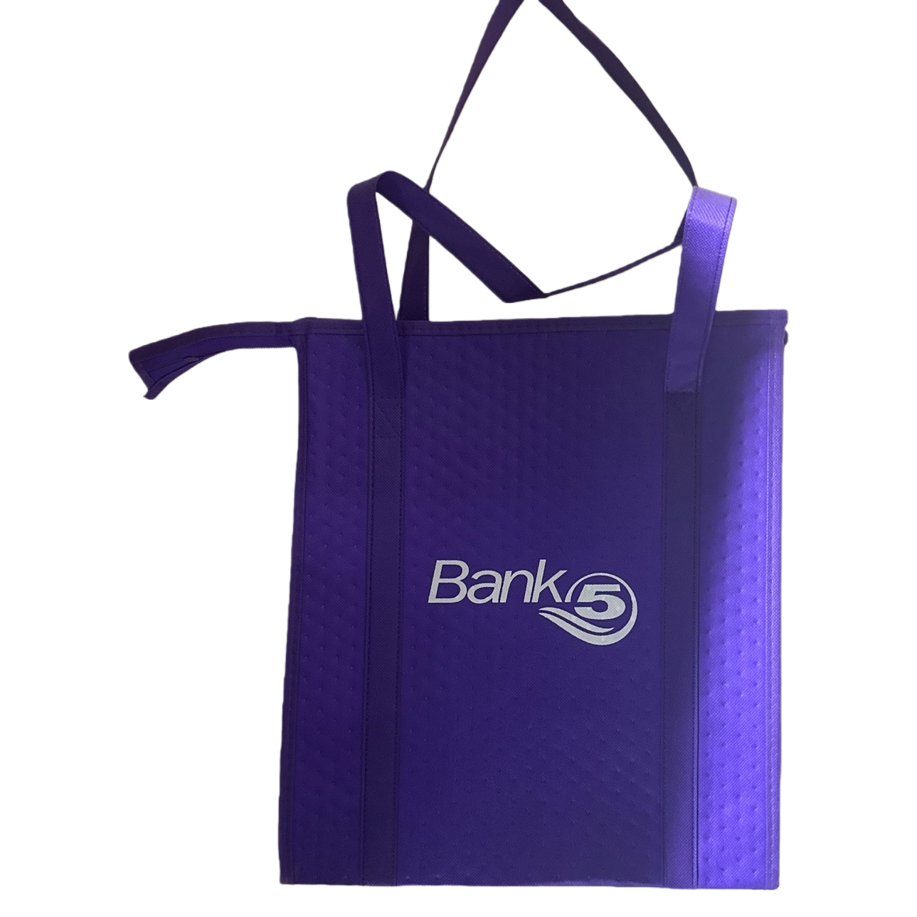 The purple handbag is fashionable, simple, large-capacity shopping bag, foldable, portable and made of eco-friendly fabric Item Picture