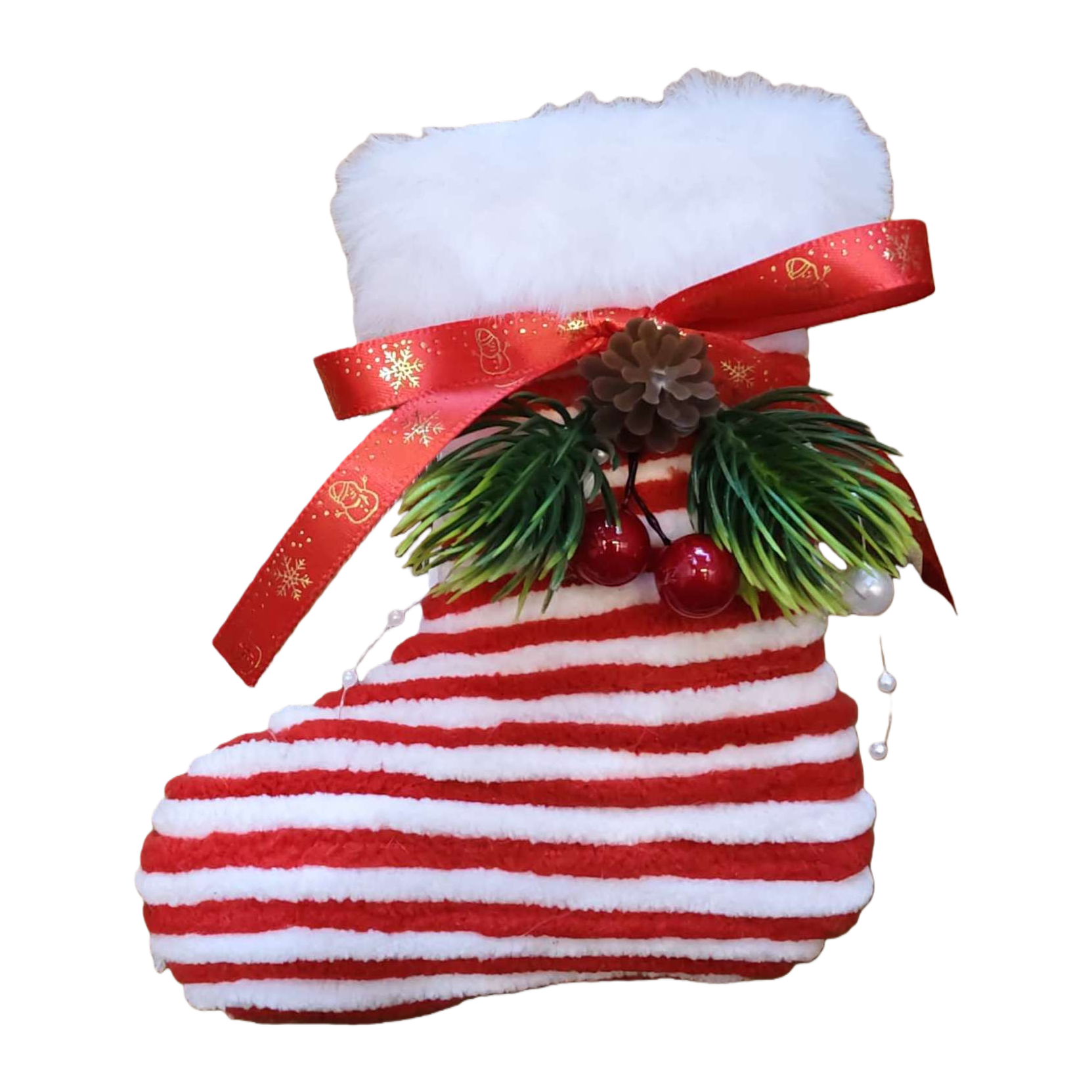 Christmas stockings with plush warmth, festive decoration, suitable for both children and adults at home Item Picture