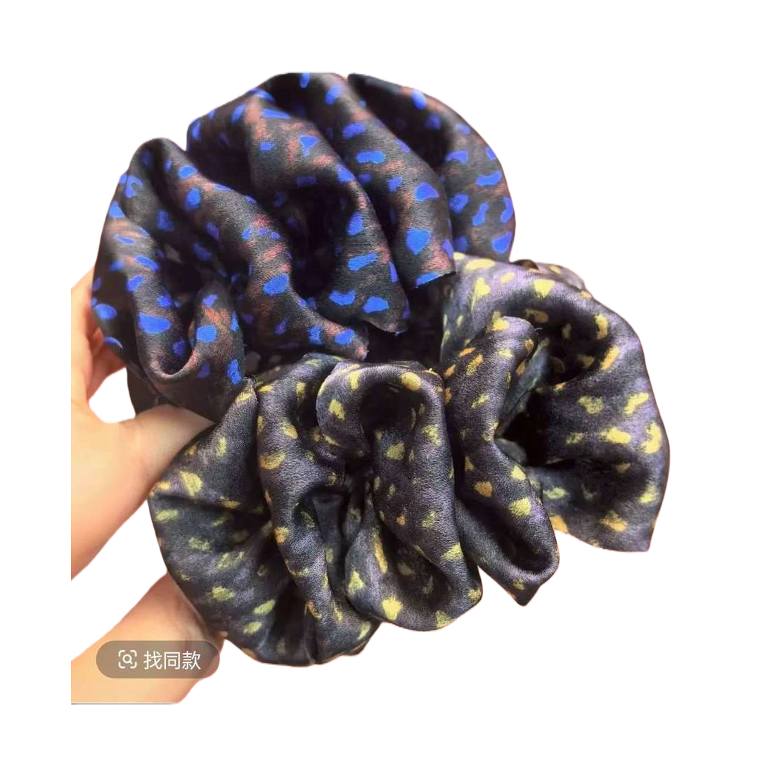 ويمكن أن تكون مجموعة حلقة الشعر المنة بالألوان متعددة الألوان من الانزلاق دون إصابة Item Picture