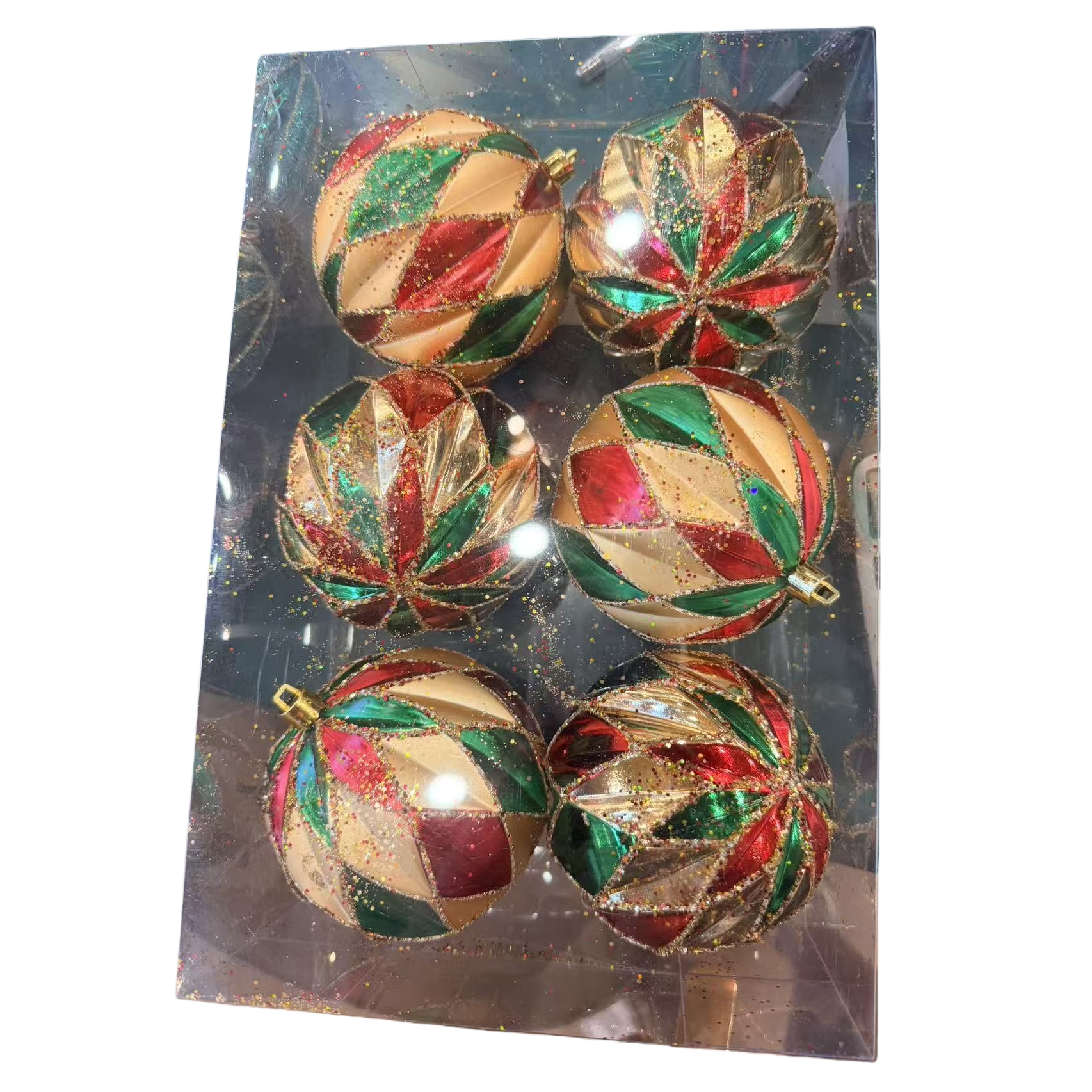 عيد الميلاد الملونة مزخرفة بشجرة عيد الميلاد الجدارية Item Picture