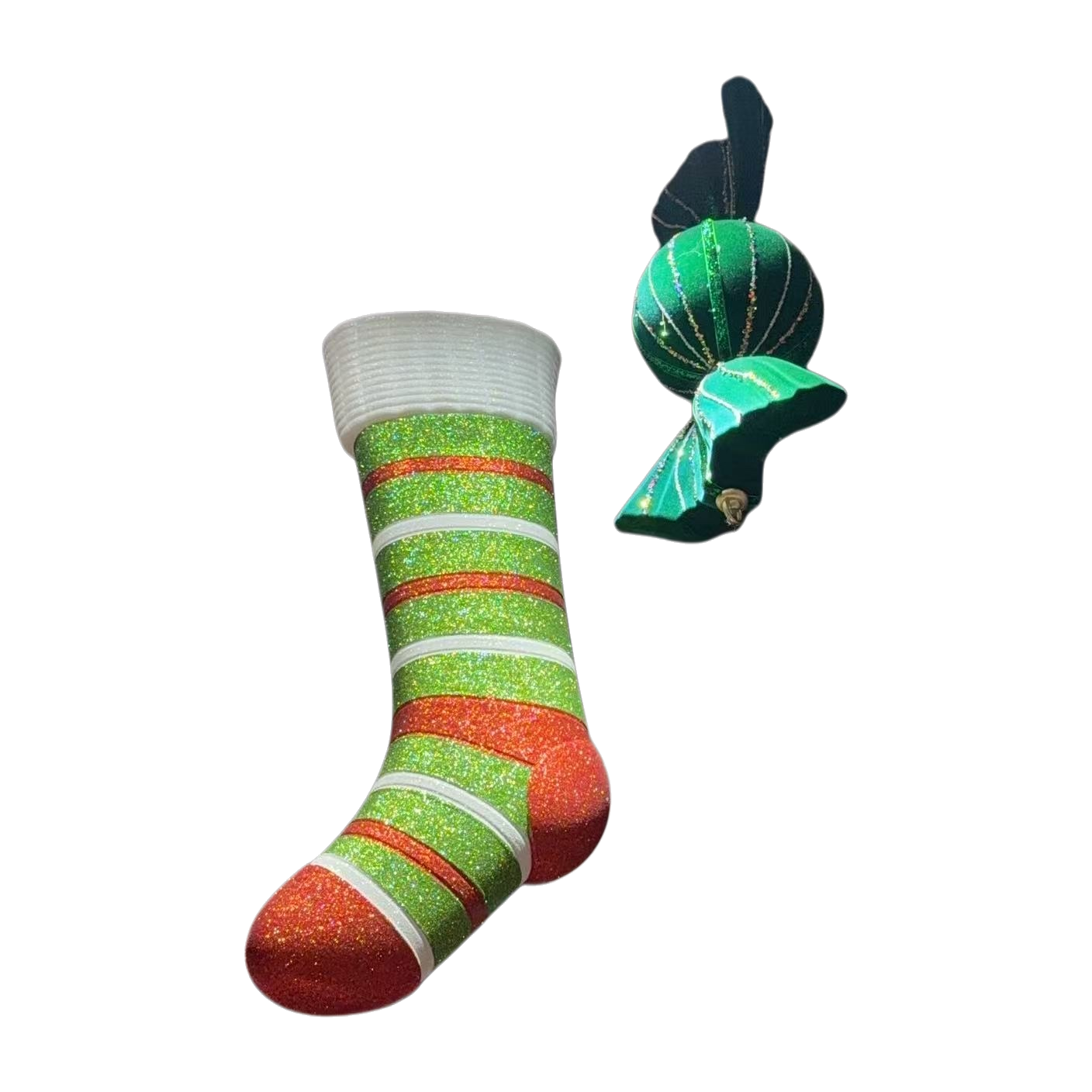 عيد الميلاد مزخرف مع جوارب عيد الميلاد Item Picture