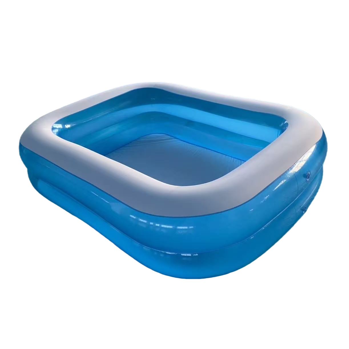Thickened PVC blue inflatable swimming pool, home children's outdoor portable swimming pool Item Picture