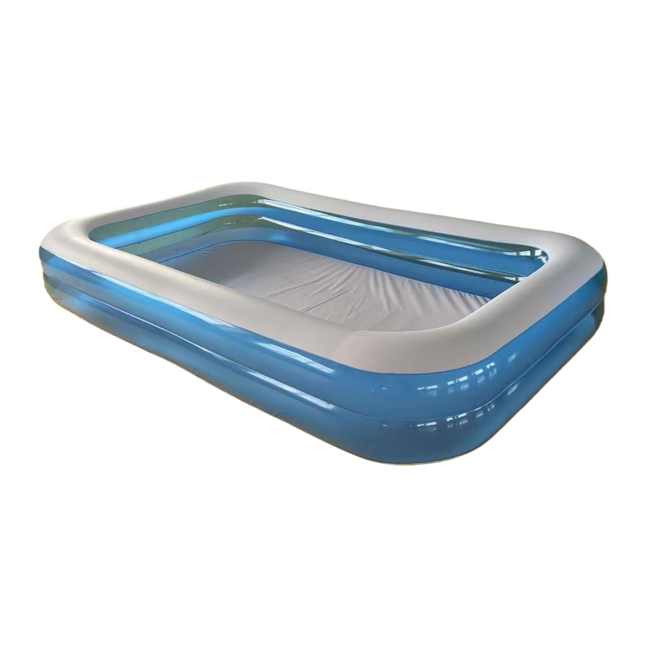 Blue inflatable swimming pool, children's household outdoor portable swimming pool, summer water play products Item Picture