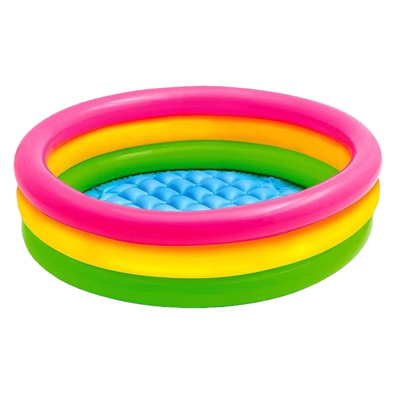Colorful inflatable swimming pool, large children's home outdoor portable swimming pool Item Picture