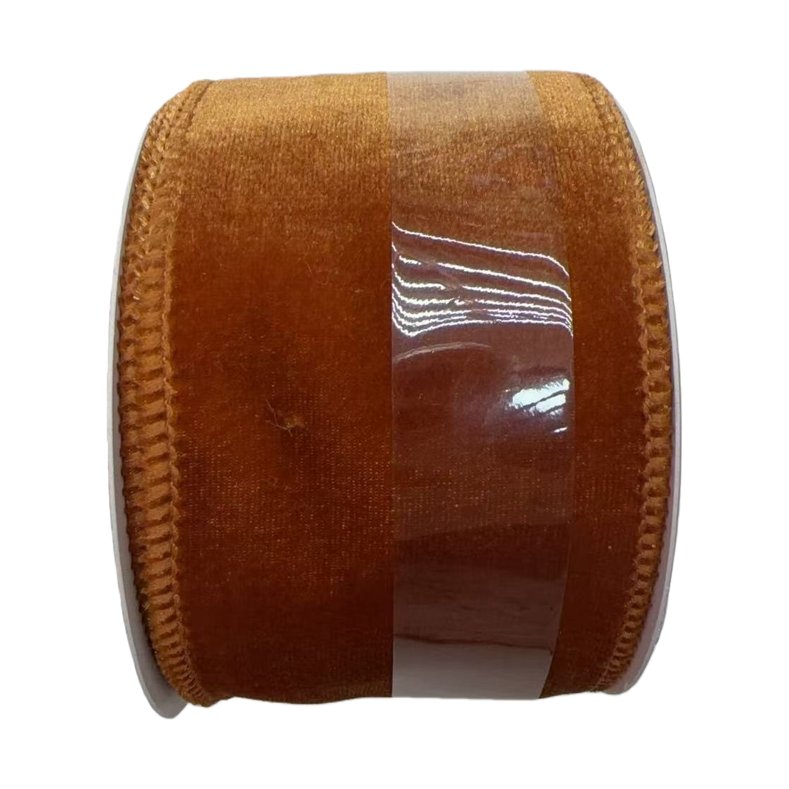 The orange velvet roll-shaped ribbon is 1.5cm wide and 3 meters long, used for gift packaging and decoration Item Picture