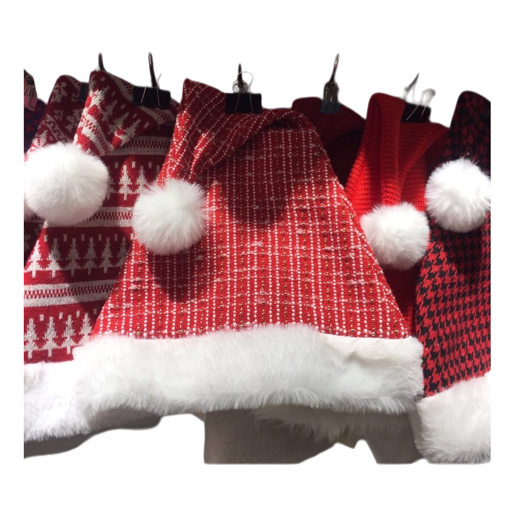Christmas hat, plush, children's and adults' holiday party decoration hat Item Picture