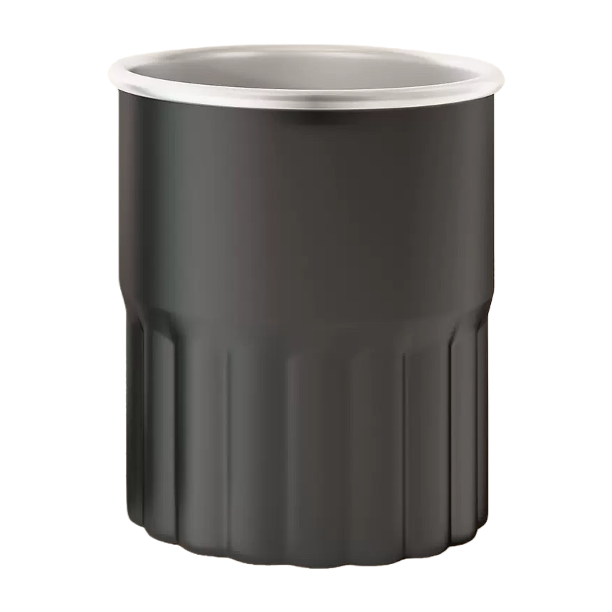 Black household simple ceramic mouthwash cup with anti-slip bottom design, bathroom toiletries Item Picture