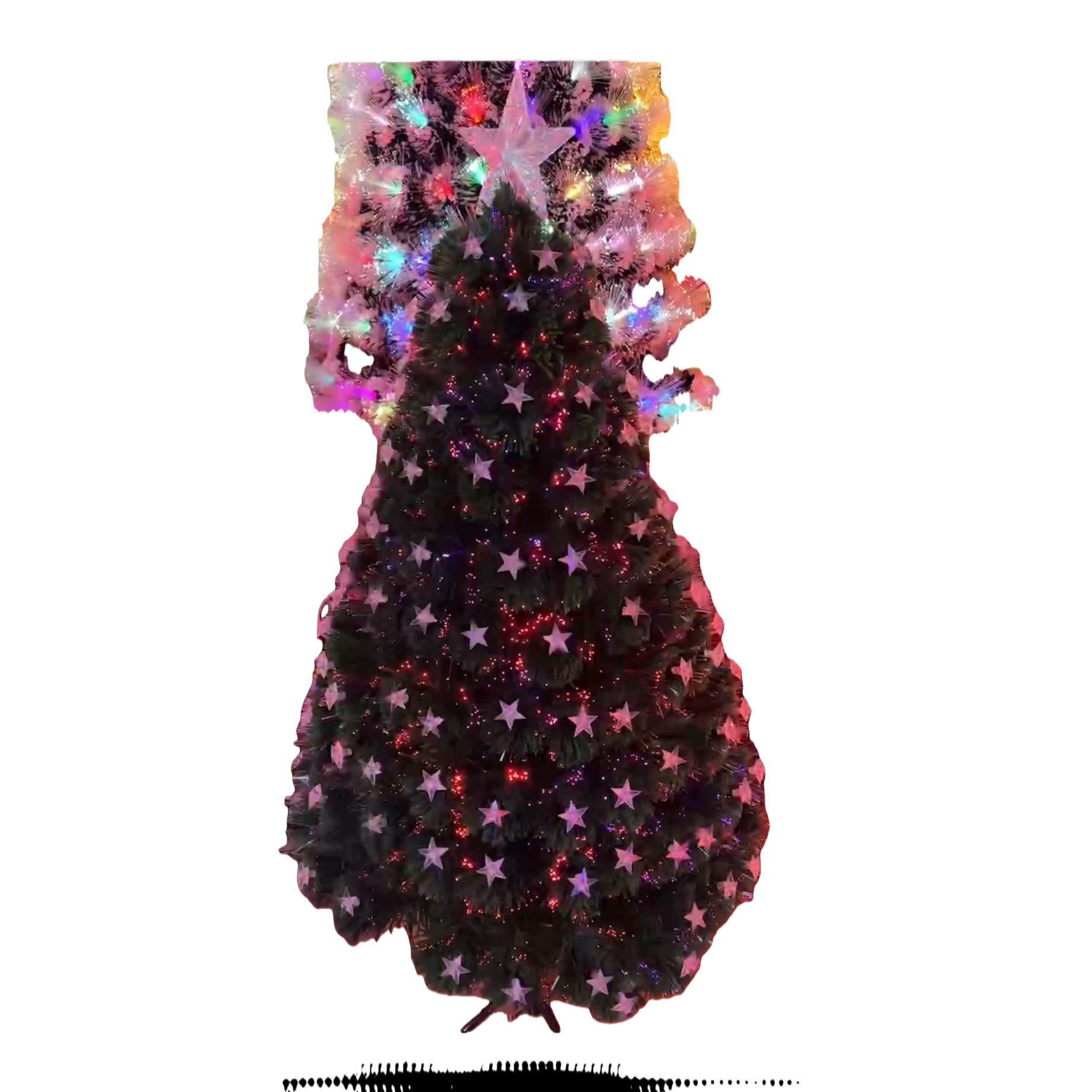 Christmas tree, artificial pine needle decorative tree, 180cm iron frame base, indoor living room festival decoration Item Picture