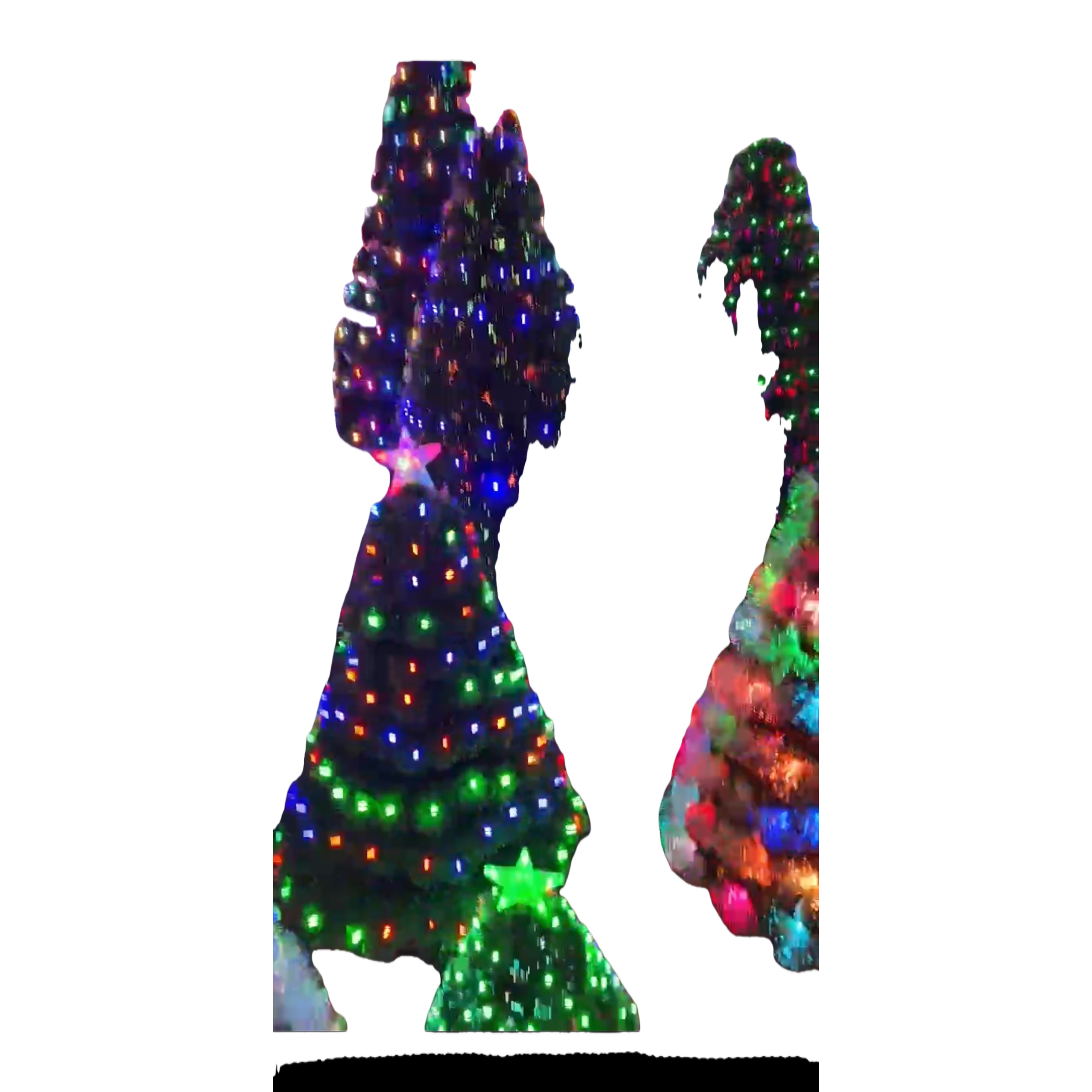Colorful lights decorate the main body of the Christmas tree, festive atmosphere lighting and home ornaments Item Picture