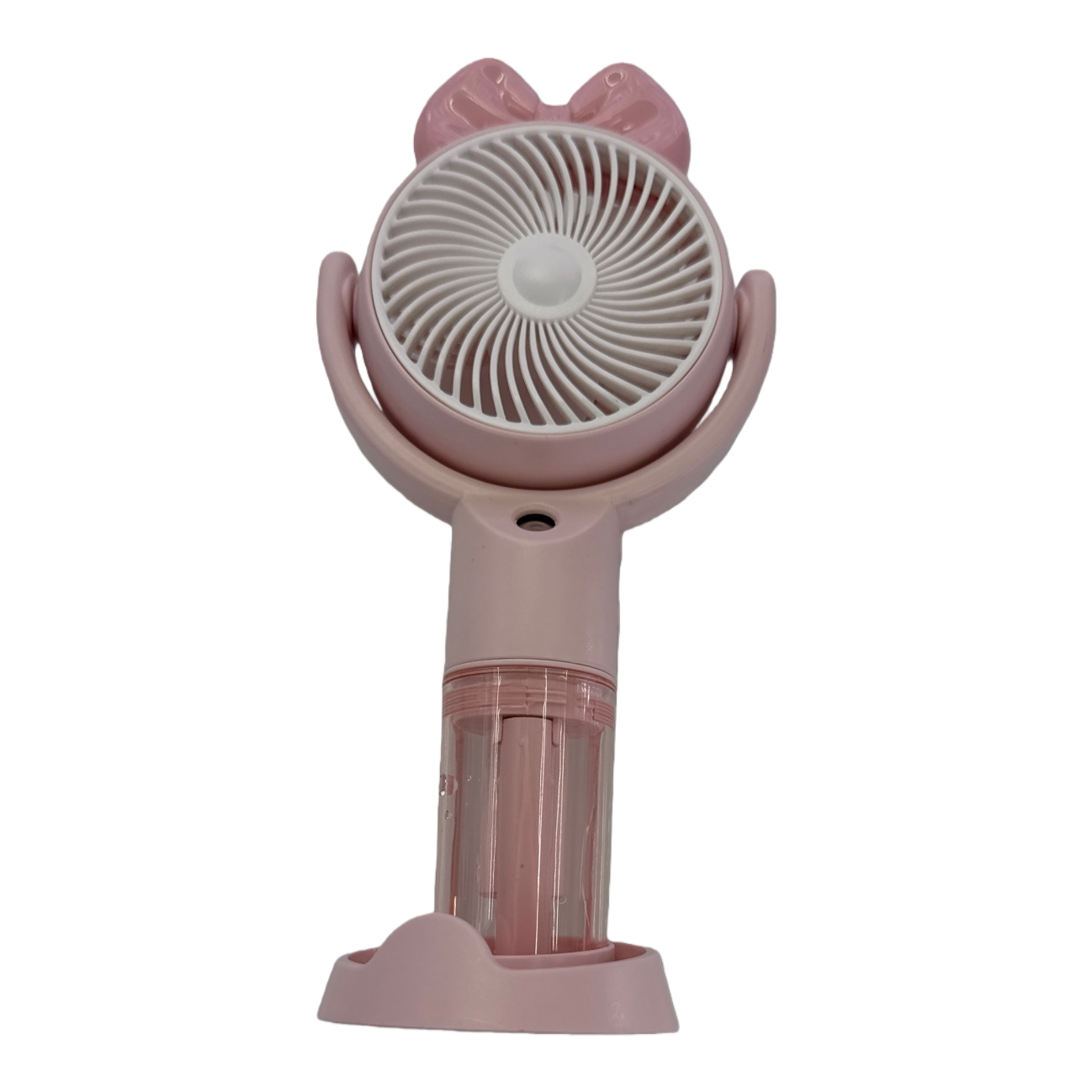 The pink handheld fan is a rechargeable portable small fan, suitable for quiet dormitories and offices Item Picture