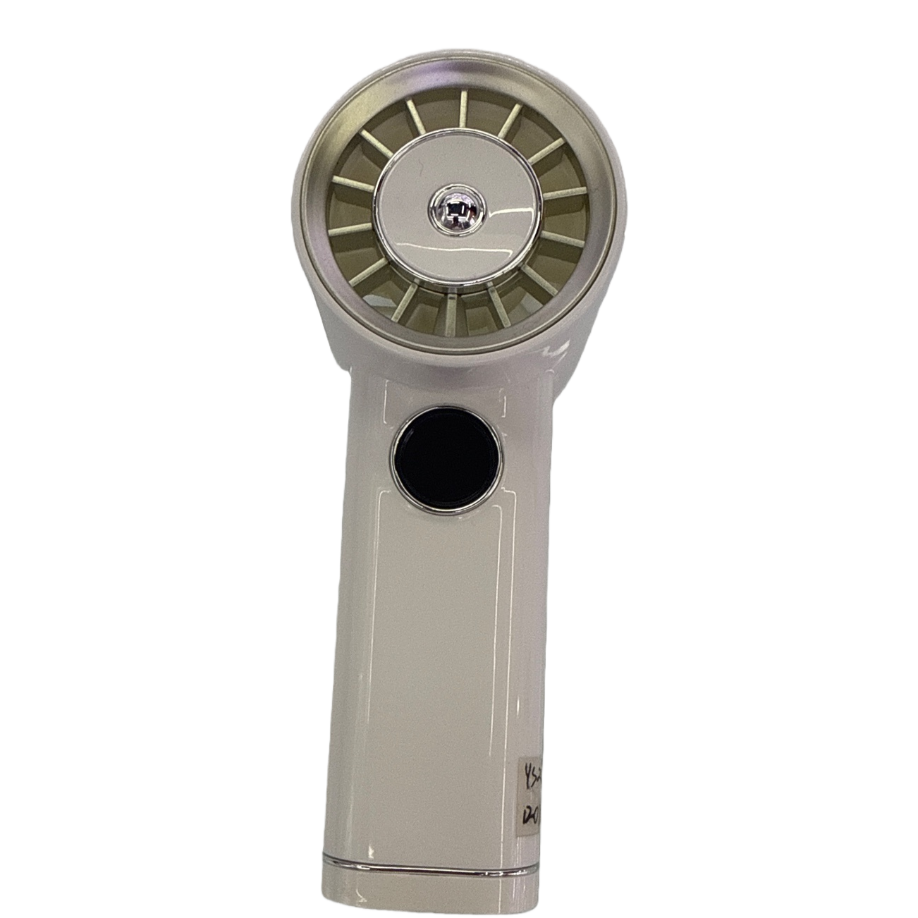 USB charging handheld fan, metal body, three-speed wind force, essential for office and study cooling Item Picture