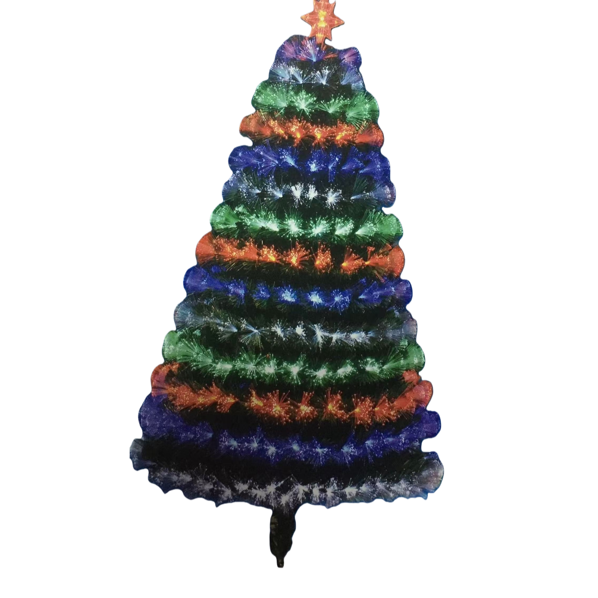 Colorful illuminated Christmas tree, indoor decoration, LED light strings, festival ornaments Item Picture