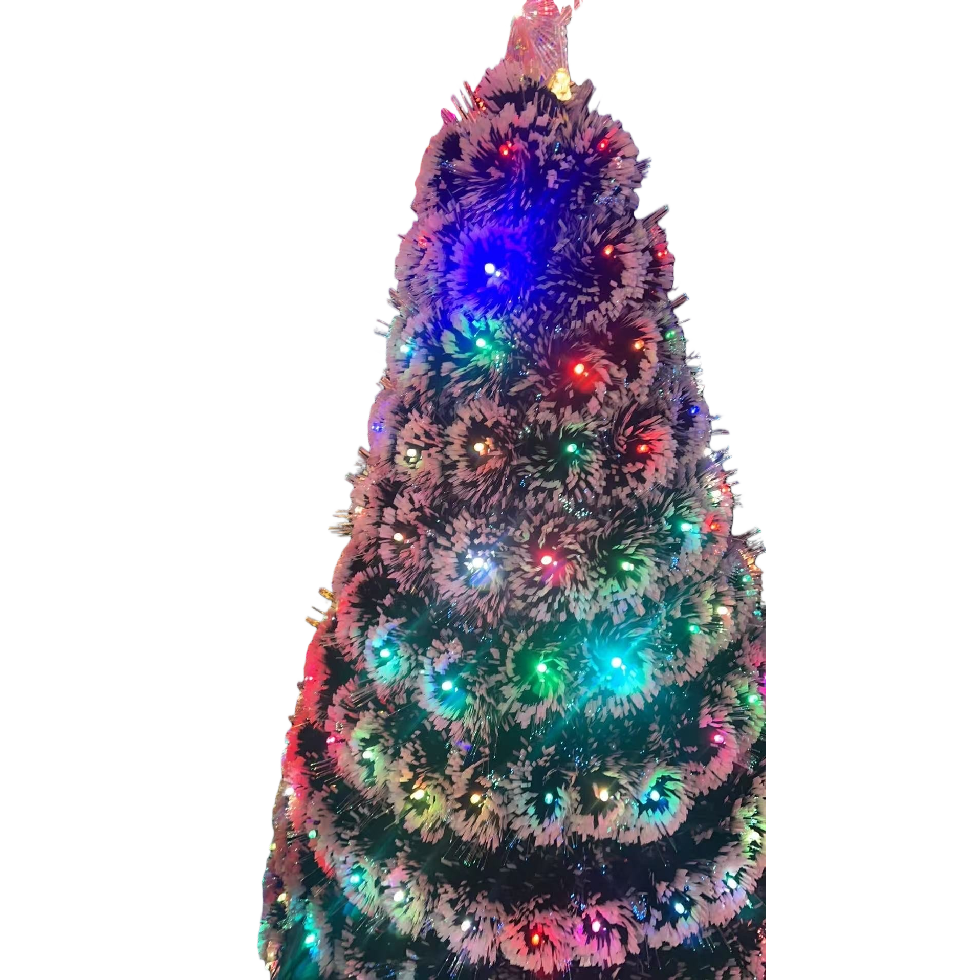Colorful light Christmas tree, holiday decoration, LED flashing, pine tree-shaped indoor ornaments Item Picture