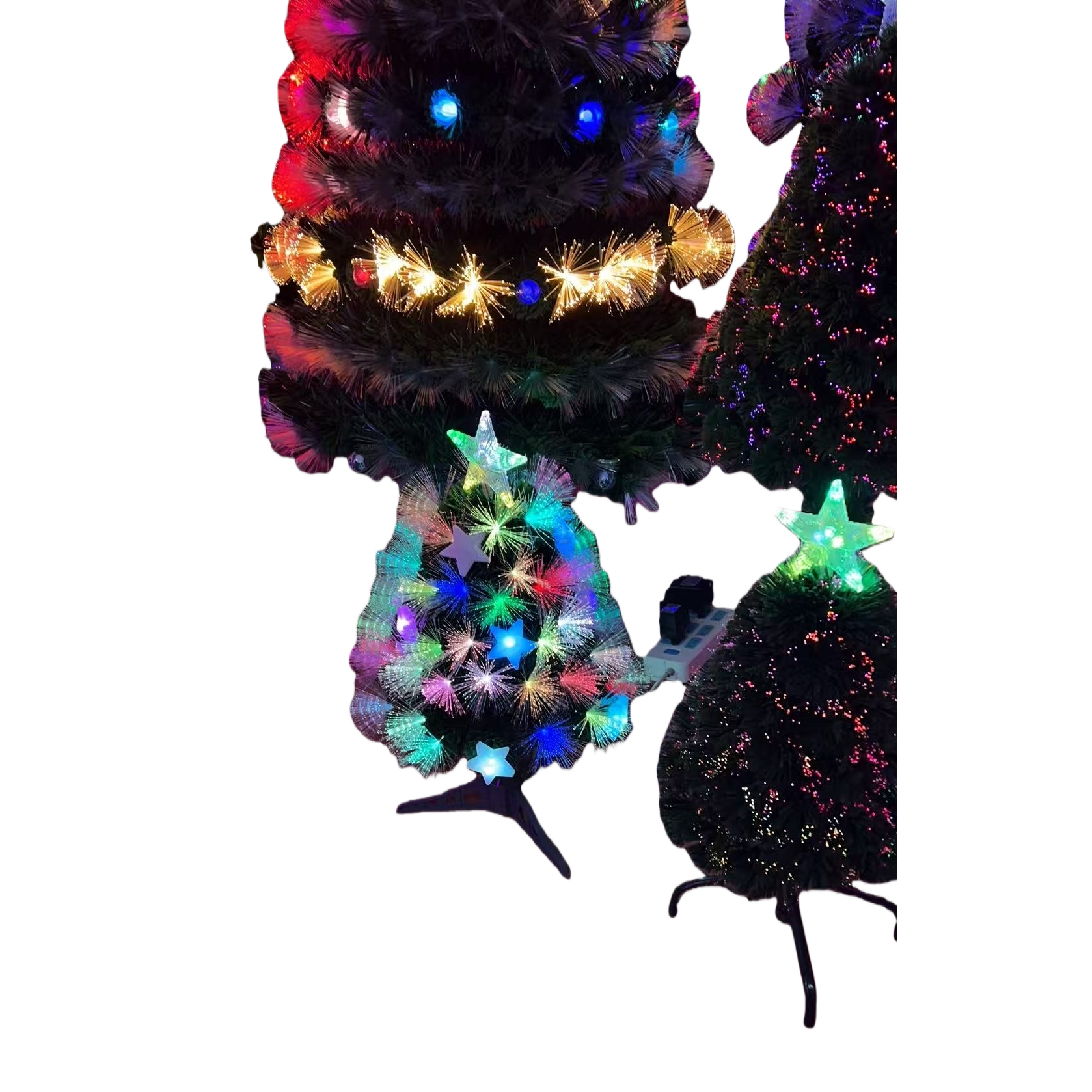 Colorful lights decorate the Christmas tree with festive atmosphere home ornaments Item Picture