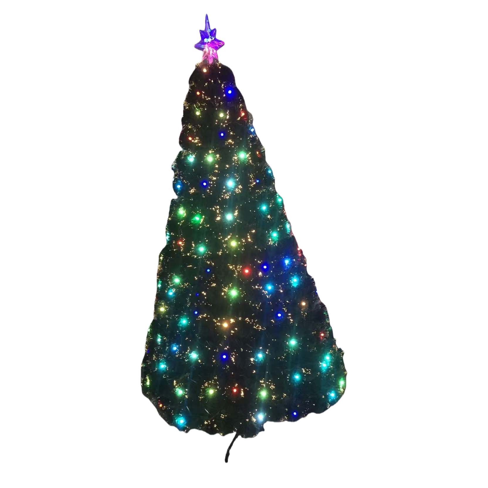 LED warm light Christmas tree decorative light string 2.80 meters with light beads for indoor festival decoration Item Picture