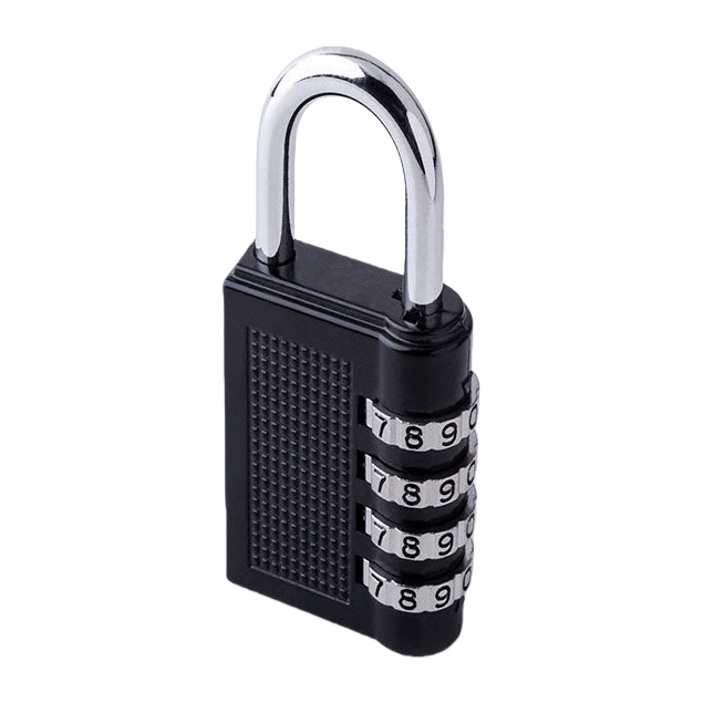 The main body of the black large-sized combination lock is made of metal, which is anti-picking, durable and adjustable in size Item Picture