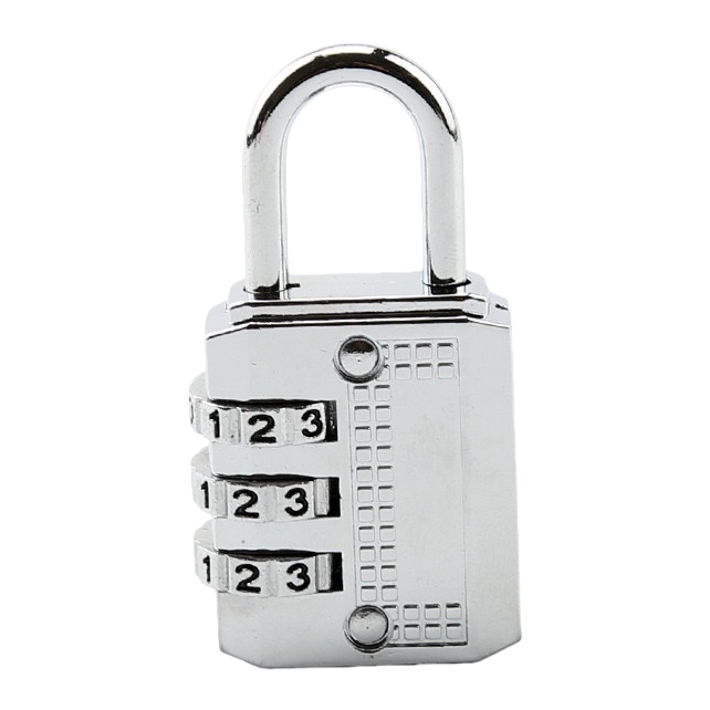 Metal combination lock, convenient, durable, anti-theft padlock, suitable for home, office and safe Item Picture