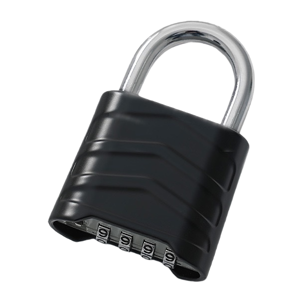 Black password padlock, mechanical keyless anti-theft lock, specially designed for home and office safes Item Picture