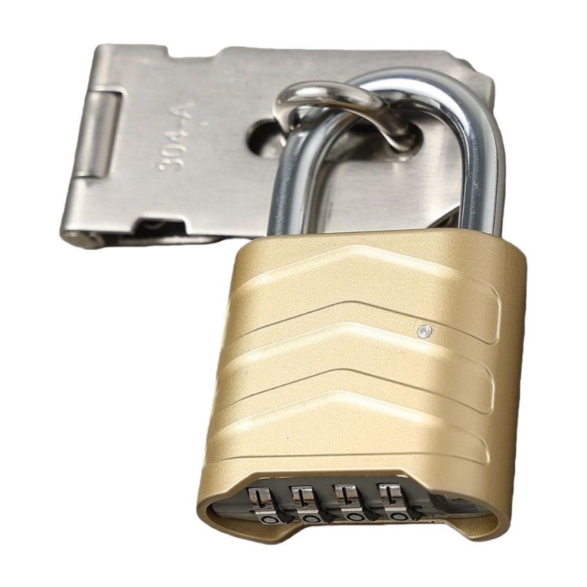 Golden combination lock, electronic fingerprint unlock, anti-theft padlock, home and office safe, door lock Item Picture
