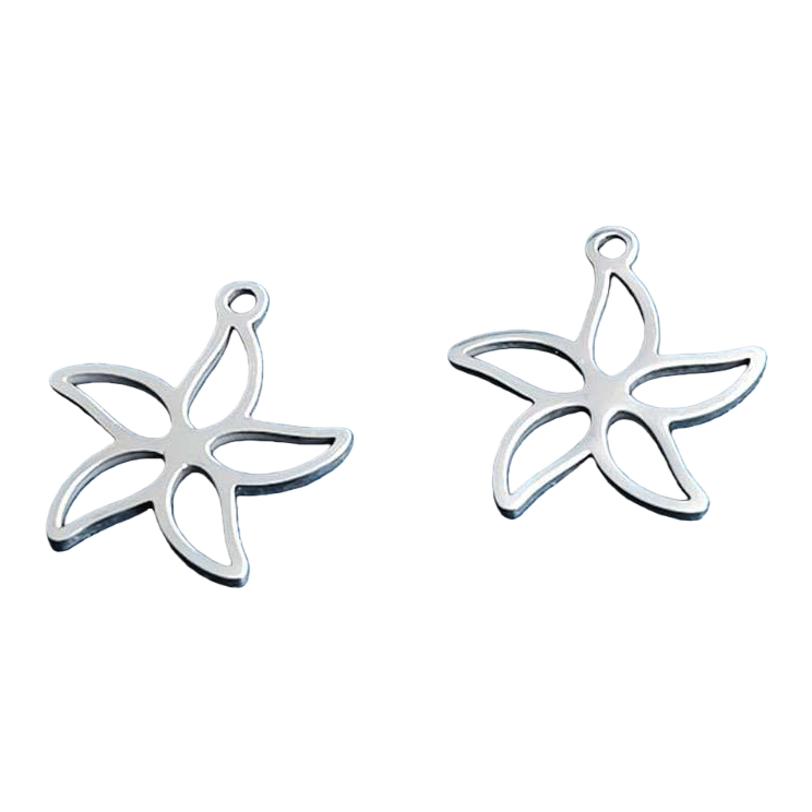 Metal star-shaped pendant, fashionable and simple star-shaped pendant necklace accessory Item Picture