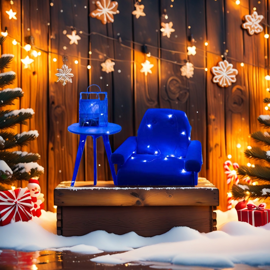 Blue light decorative string, bedroom atmosphere, window decoration, festive atmosphere decoration details Picture