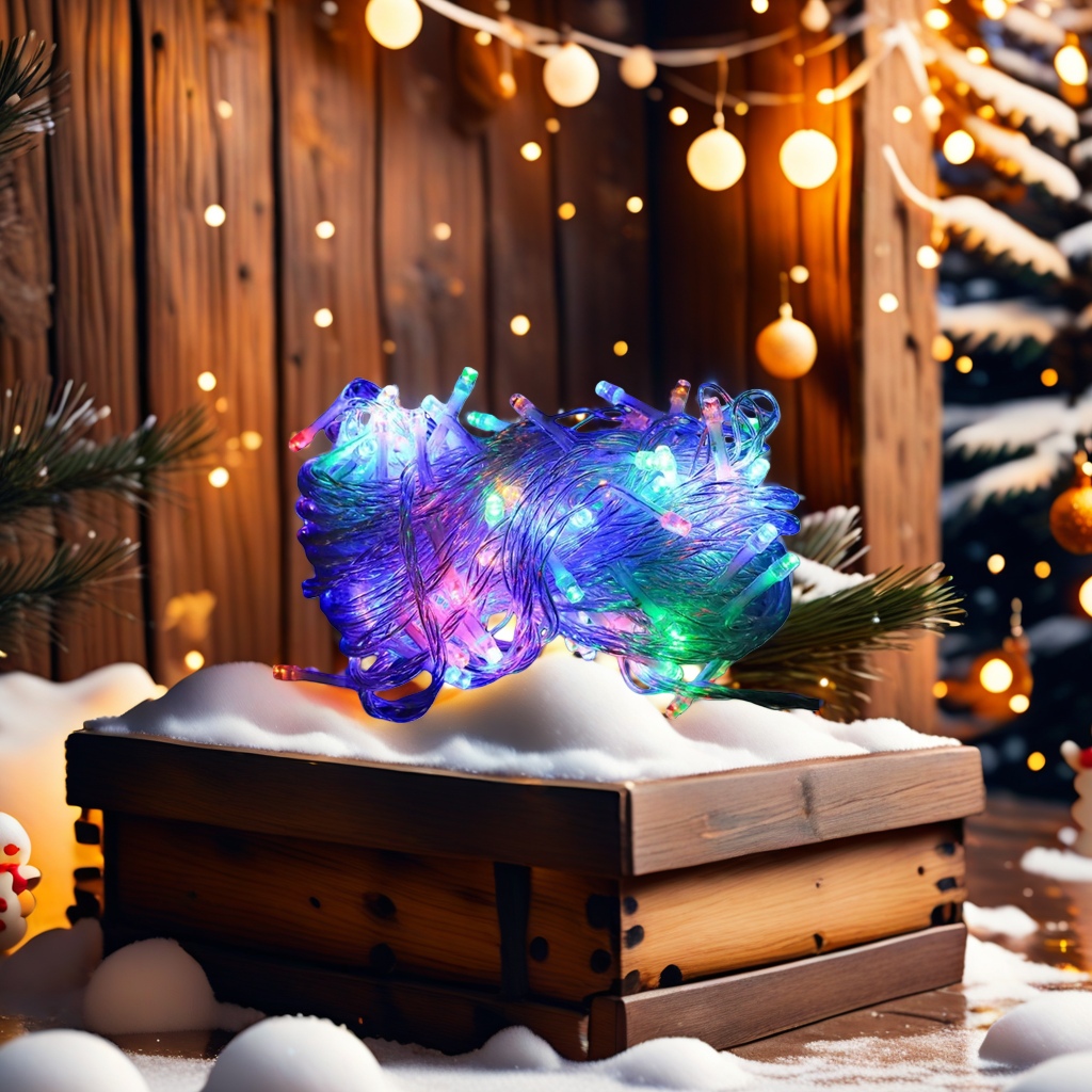 20-meter warm white decorative LED light string, festive atmosphere light, suitable for both outdoor and indoor use Application Scenario