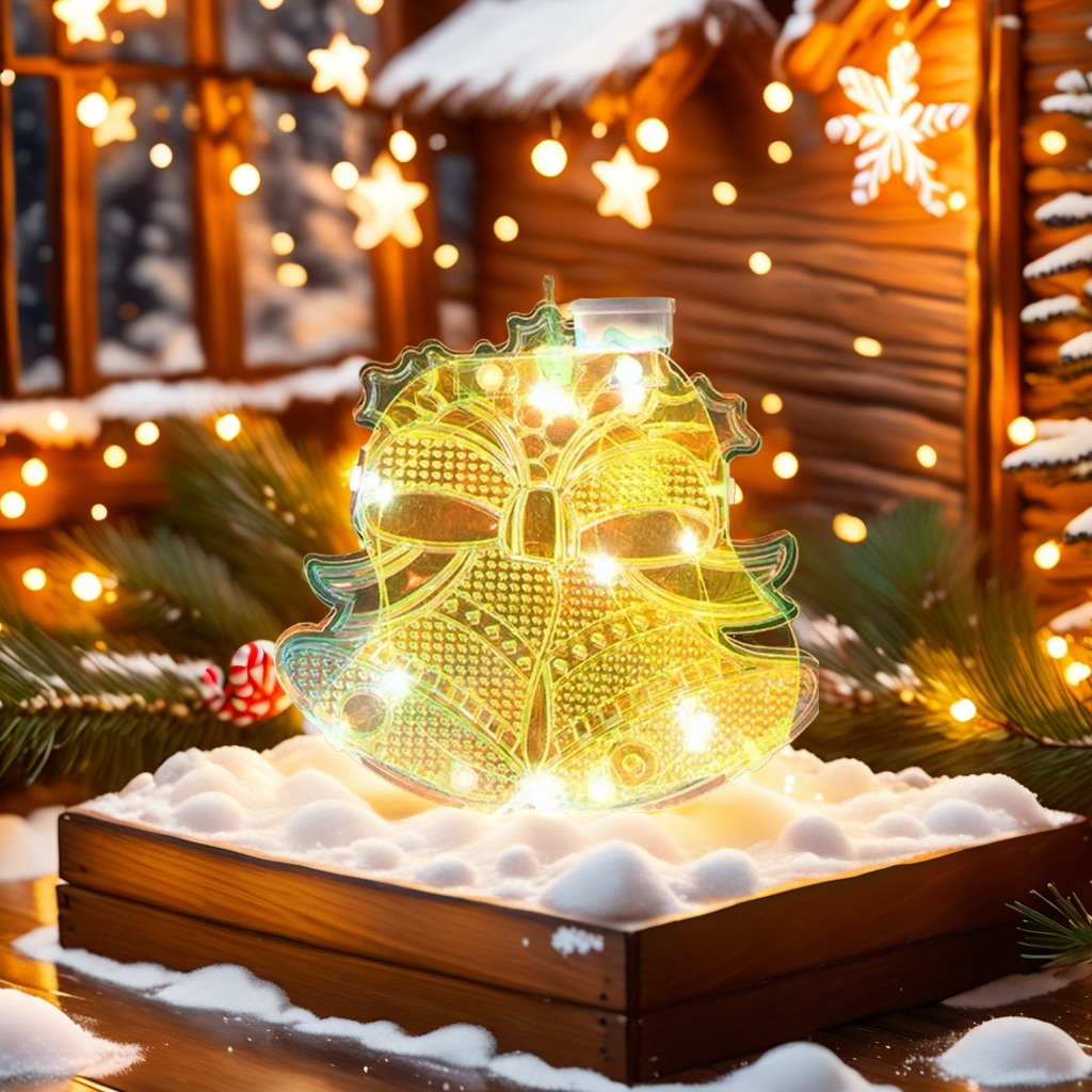 Luminous Christmas bell decorations, festival pendants, home ornaments, party decorations Specification image