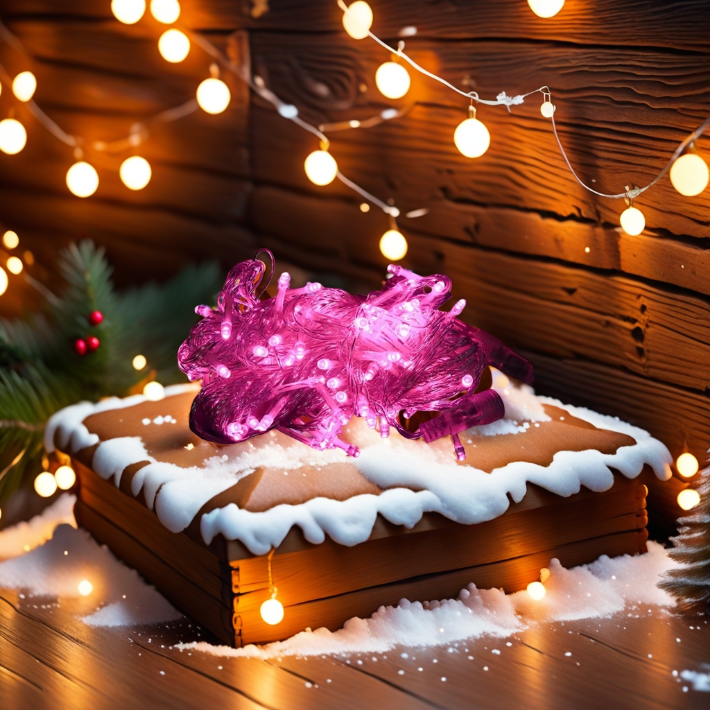 Pink LED light string 3-meter warm light decorative light string festival atmosphere light Application Scenario