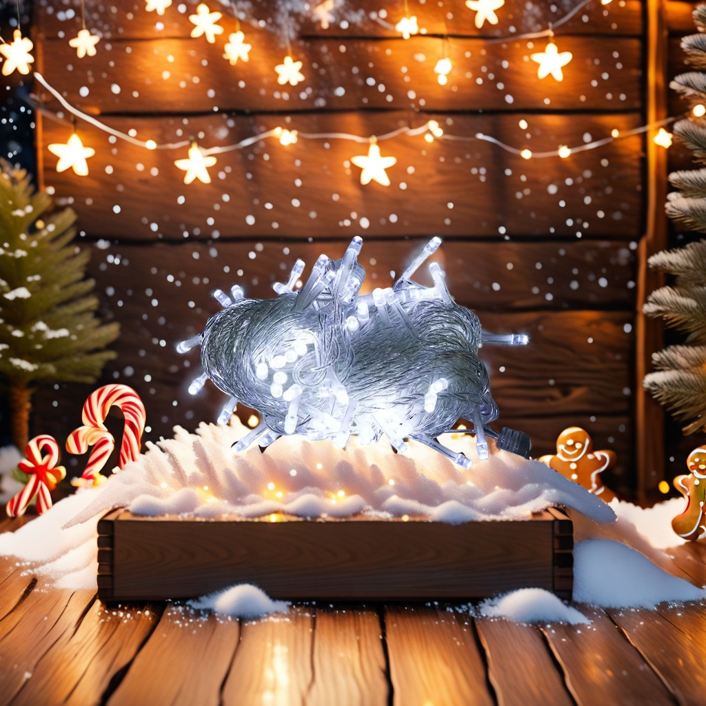 Luminous LED string lights, decorative color lights, waterproof outdoor and indoor use, 5-meter 20 lights Application Scenario