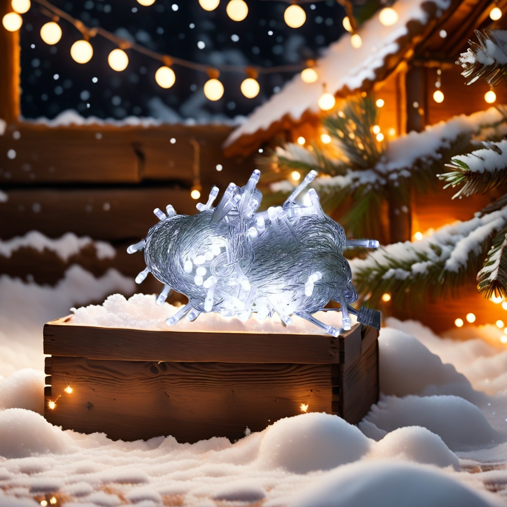 Luminous LED string lights, decorative color lights, waterproof outdoor and indoor use, 5-meter 20 lights details Picture