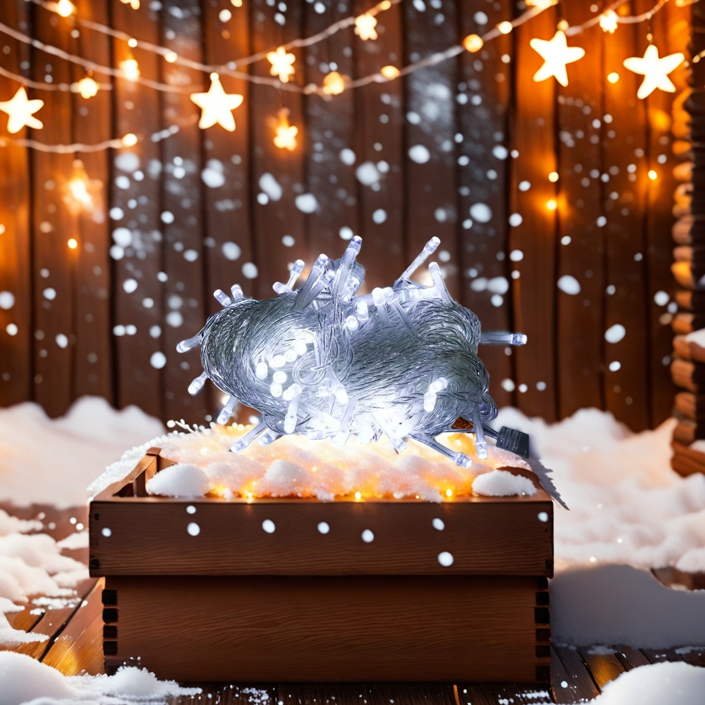 Luminous LED string lights, decorative color lights, waterproof outdoor and indoor use, 5-meter 20 lights Specification image