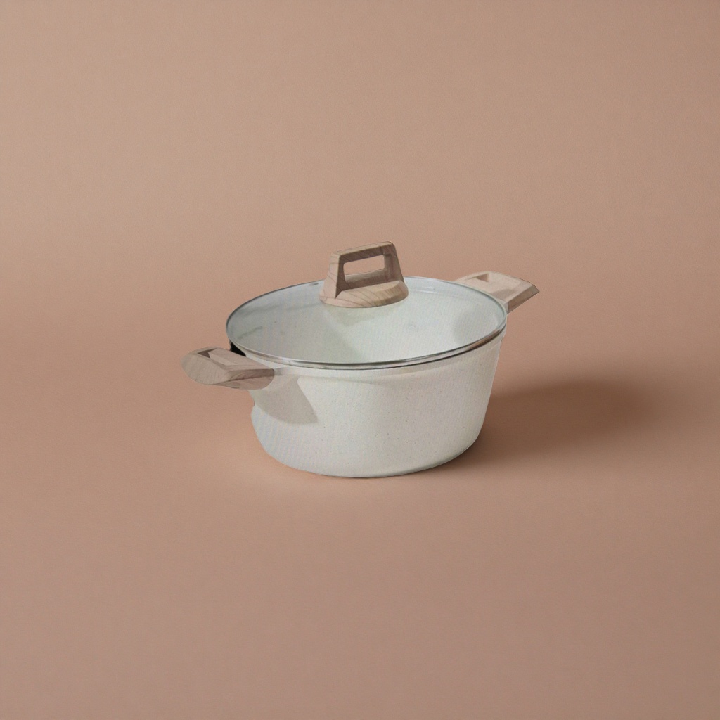 White cookware, stainless steel woks, household frying pans, soup POTS, multi-functional cookware Application Scenario
