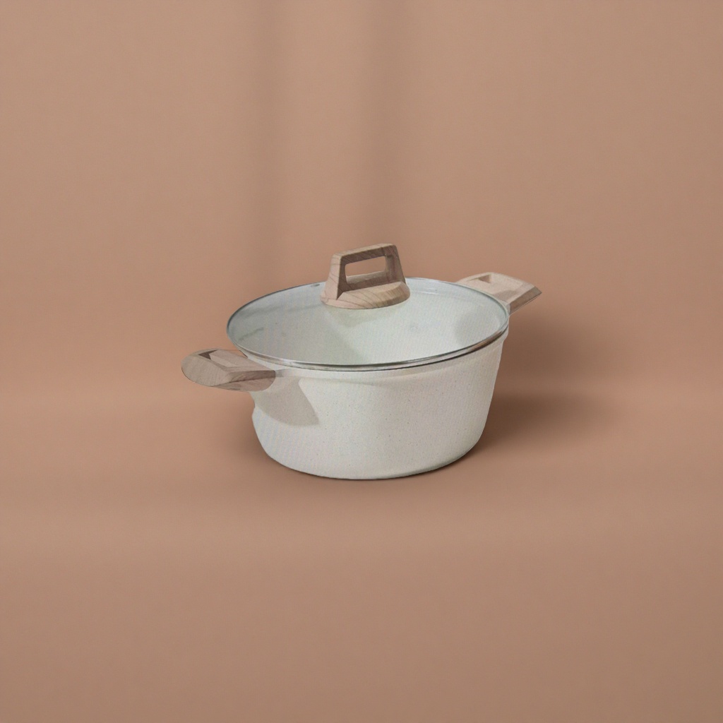 White cookware, stainless steel woks, household frying pans, soup POTS, multi-functional cookware details Picture