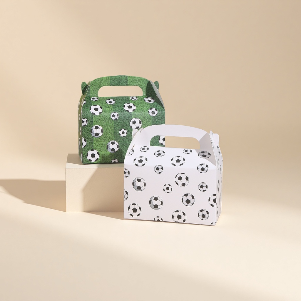 Football-patterned paper box packaging box, gift box, storage box, simple and creative desktop organization Application Scenario