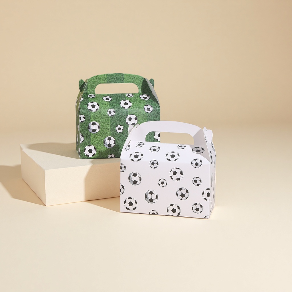 Football-patterned paper box packaging box, gift box, storage box, simple and creative desktop organization