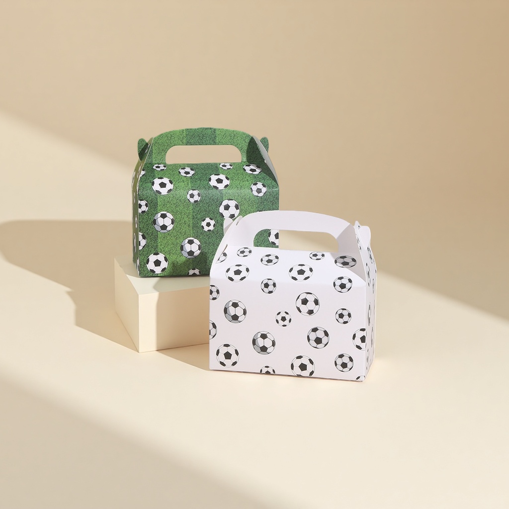 Football-patterned paper box packaging box, gift box, storage box, simple and creative desktop organization details Picture