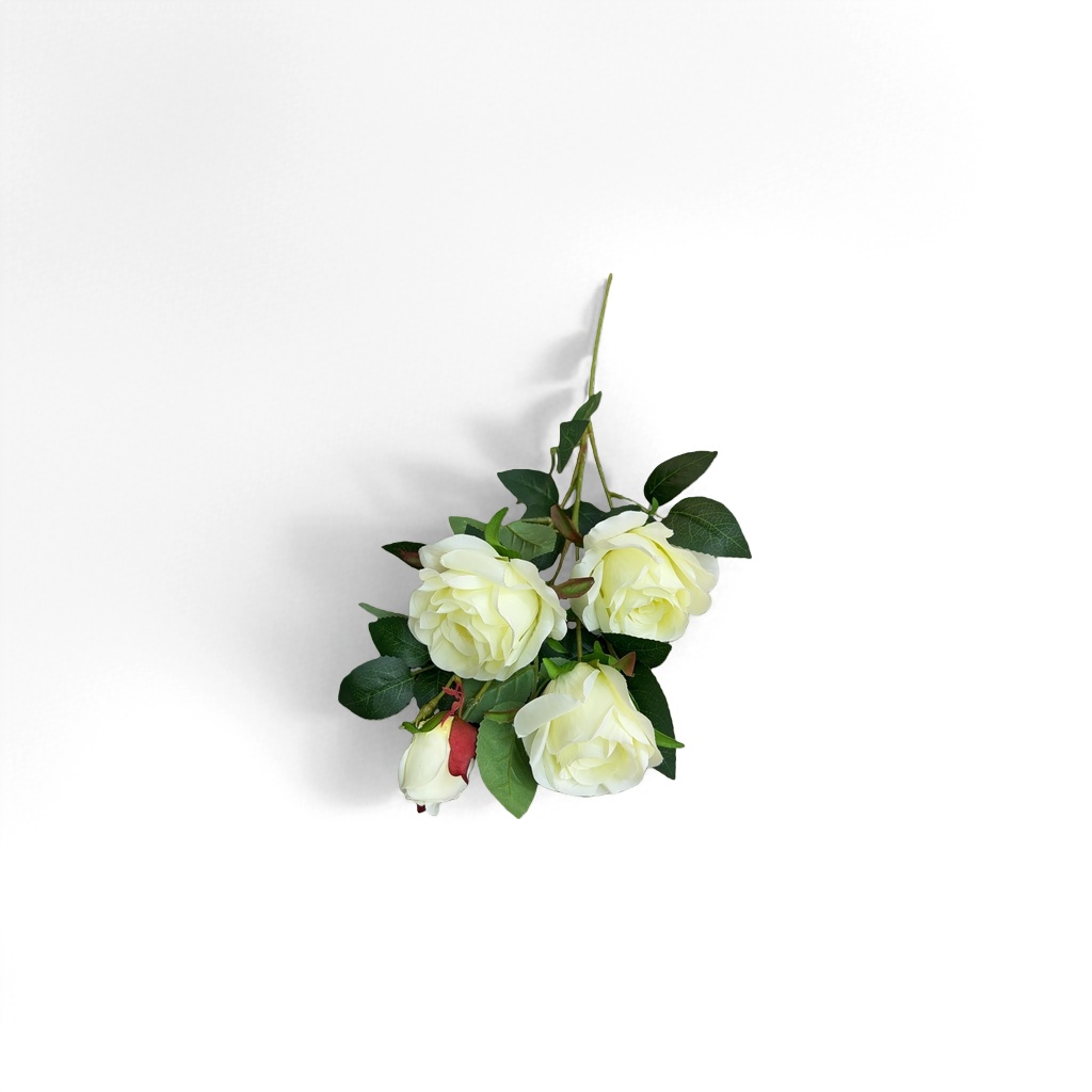 白色玫瑰花束 鲜花配送生日求婚结婚庆典用细节图