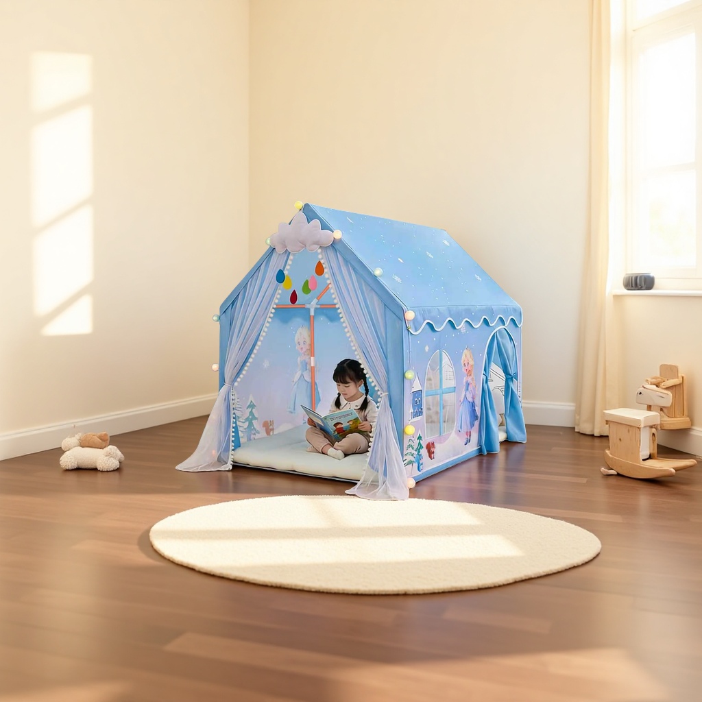 Children's tent, foldable and portable, outdoor camping toy house, safe, non-toxic and environmentally friendly material details Picture