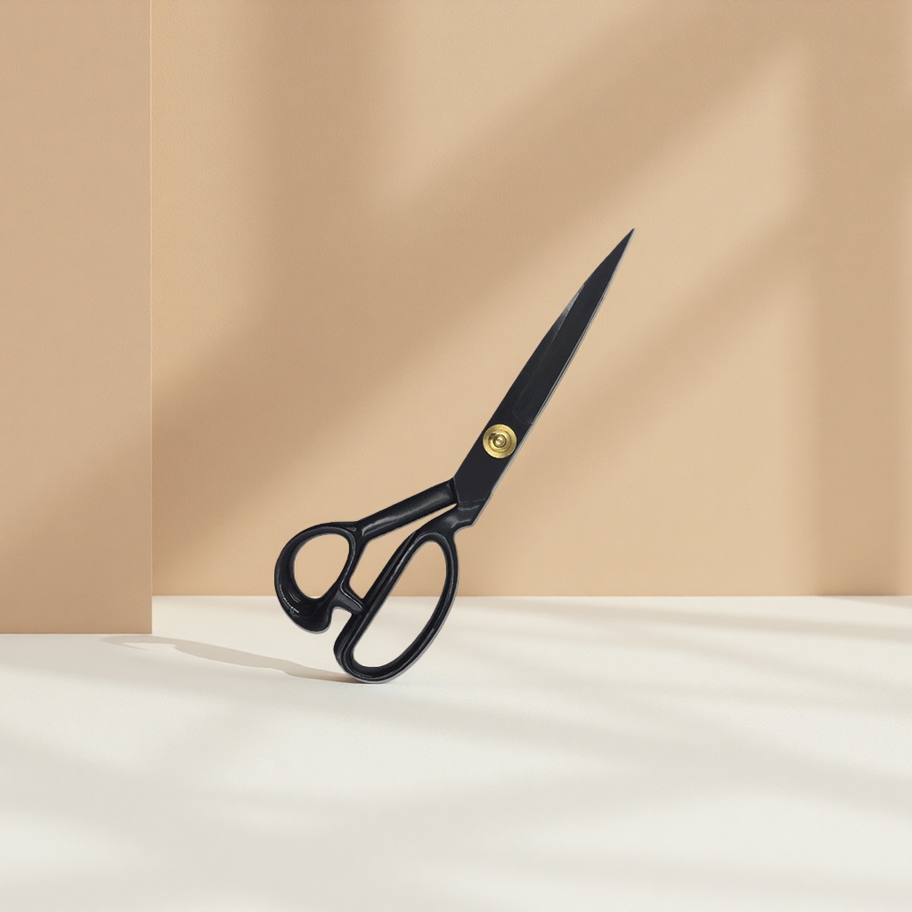 Stainless steel sharp household scissors 20cm multi-functional fabric cutting and paper-cutting scissors Stainless steel sharp household scissors 20cm multi-functional fabric cutting and paper-cutting scissors