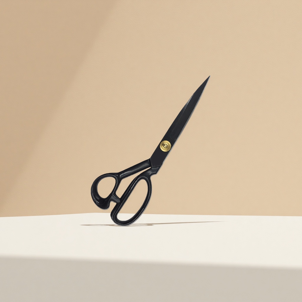 Stainless steel sharp household scissors 20cm multi-functional fabric cutting and paper-cutting scissors details Picture