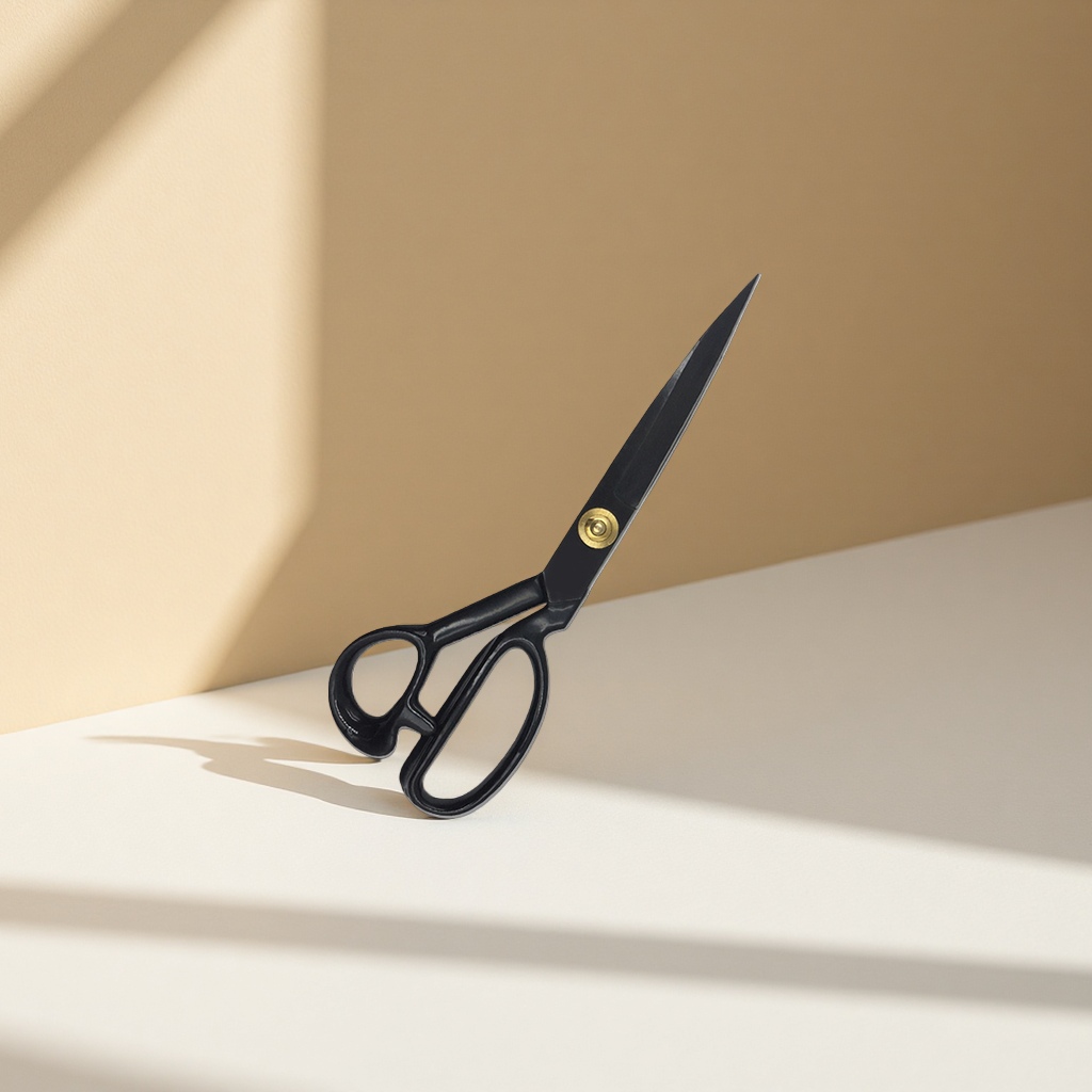 Stainless steel sharp household scissors 20cm multi-functional fabric cutting and paper-cutting scissors Specification image