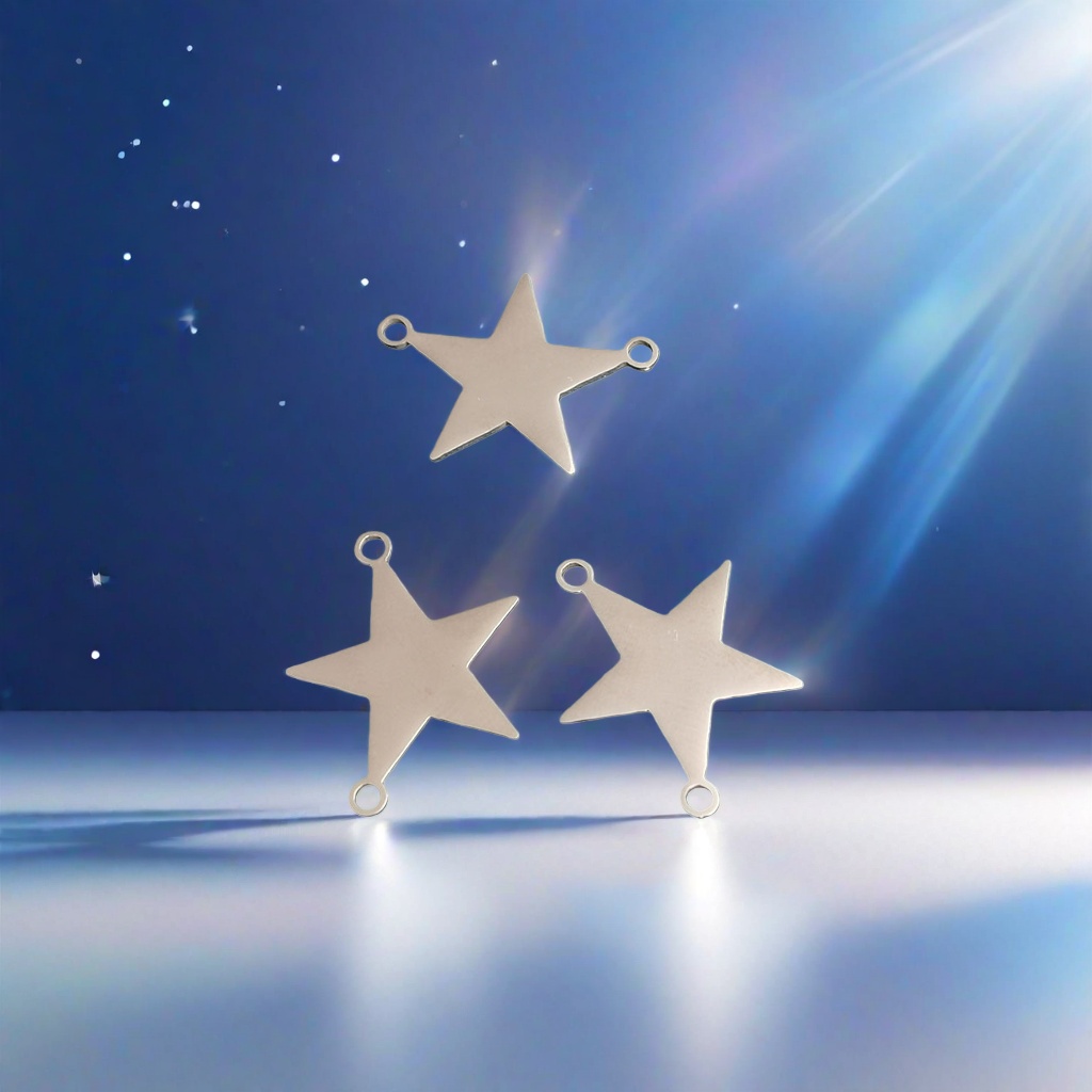 Metal star-shaped pendant, exquisite alloy star-shaped pendant, necklace pendant, universal style Metal star-shaped pendant, exquisite alloy star-shaped pendant, necklace pendant, universal style