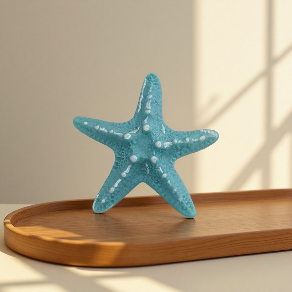 Blue starfish creative home decoration ornaments, ocean-style bedroom and living room desktop decoration Application Scenario