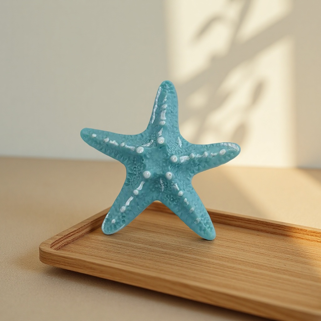 Blue starfish creative home decoration ornaments, ocean-style bedroom and living room desktop decoration Specification image
