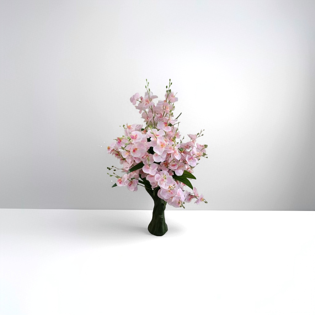 粉色蝴蝶兰花束 鲜花配送生日礼物情人节康乃馨搭配