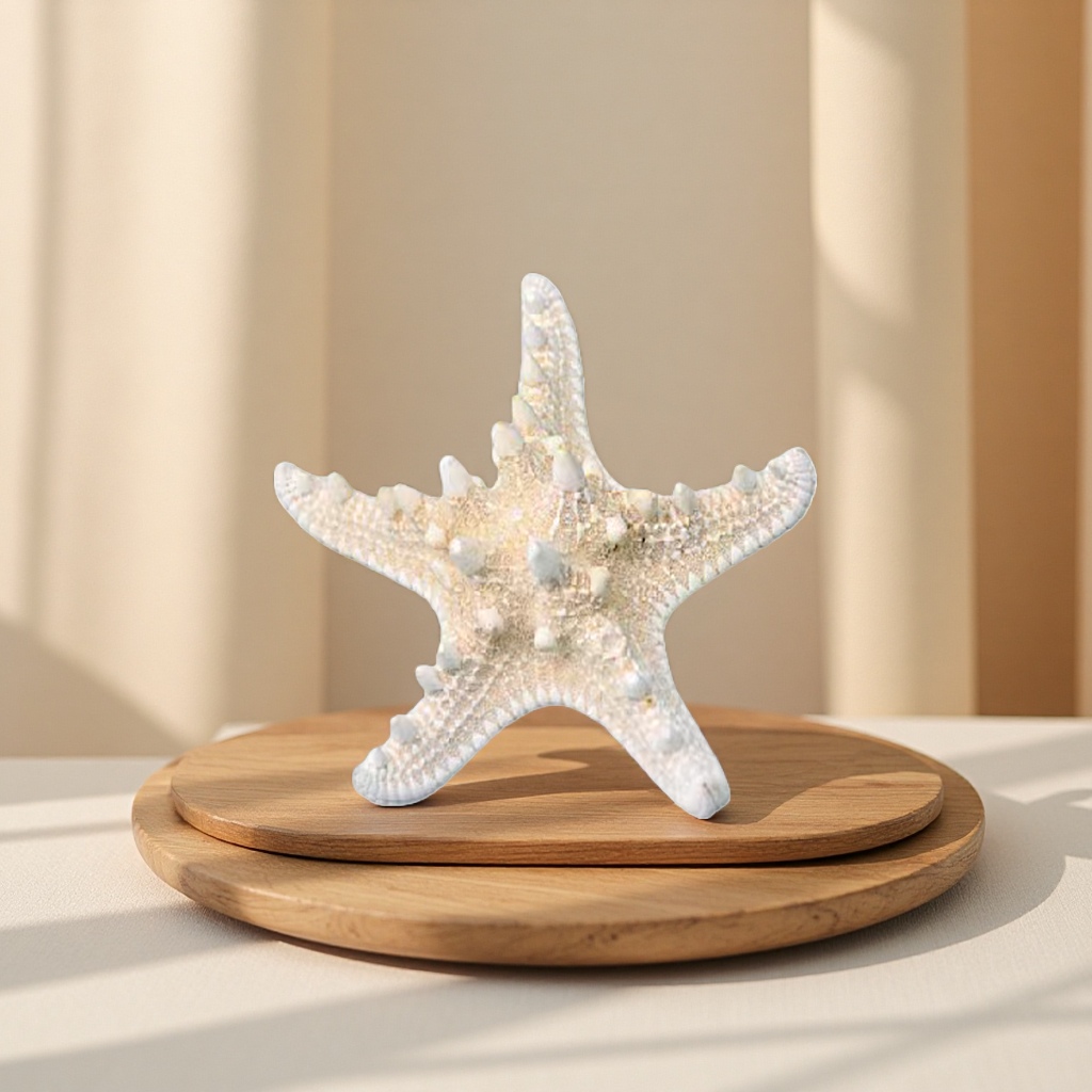 White starfish decorative ornaments, ocean-style creative home decorations for living rooms, bedrooms and desktops