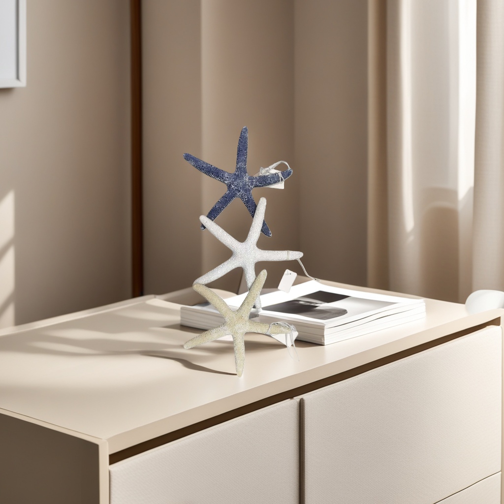 Starfish-shaped home decorations, ocean-style ornaments, creative soft furnishings for living rooms and bedrooms details Picture